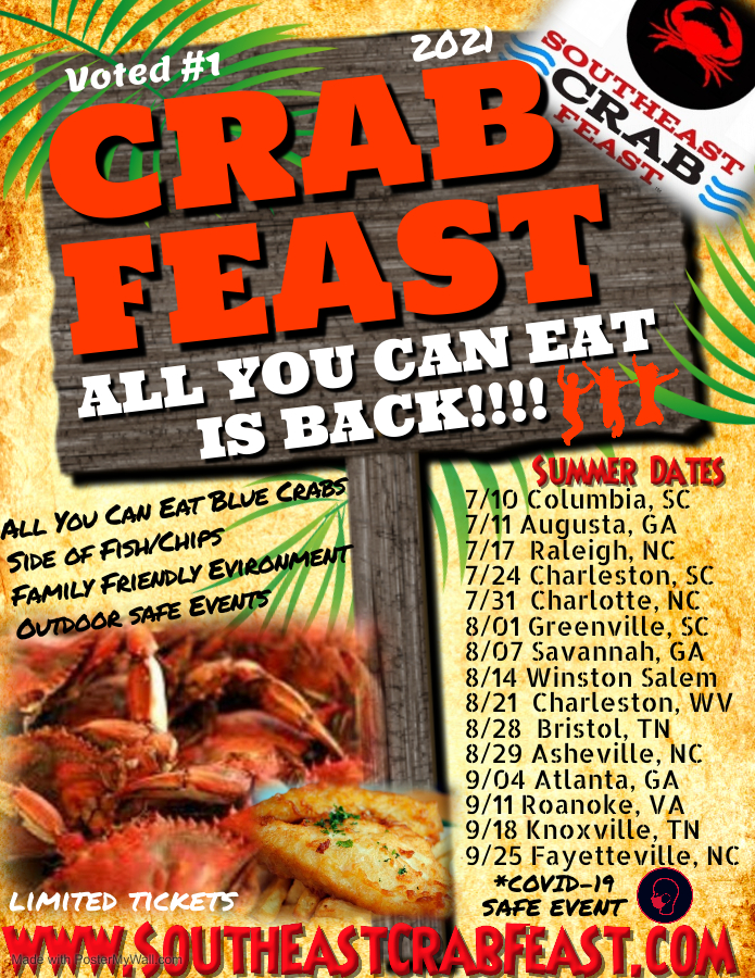 Southeast Crab Feast Summer 2021 Live Events